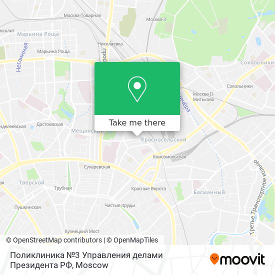 Поликлиника №3 Управления делами Президента РФ map