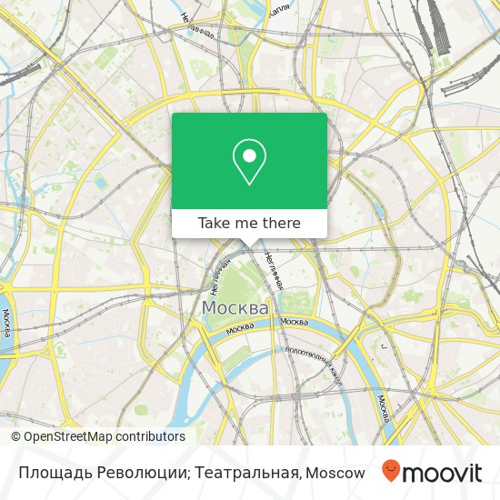 Площадь Революции; Театральная map