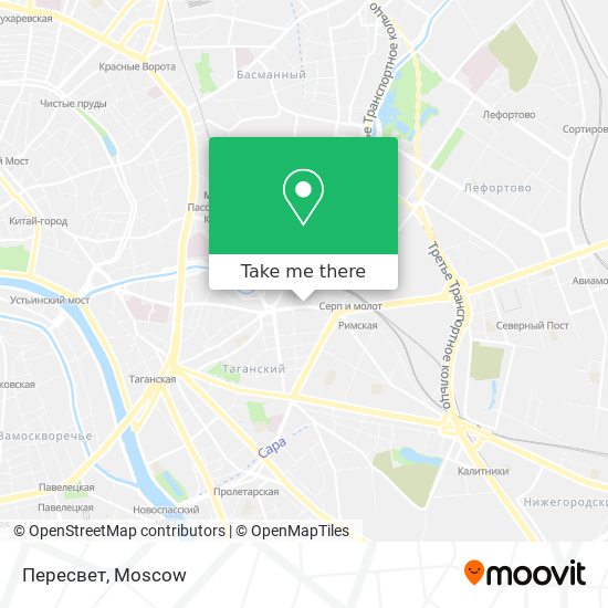 Пересвет map