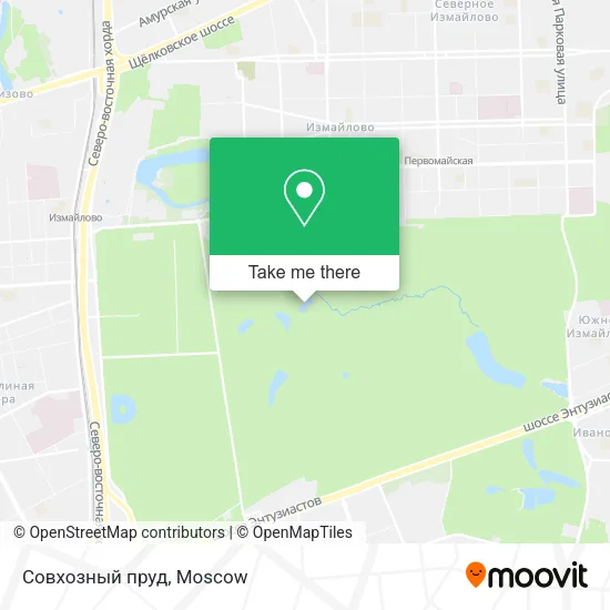 Совхозный пруд map