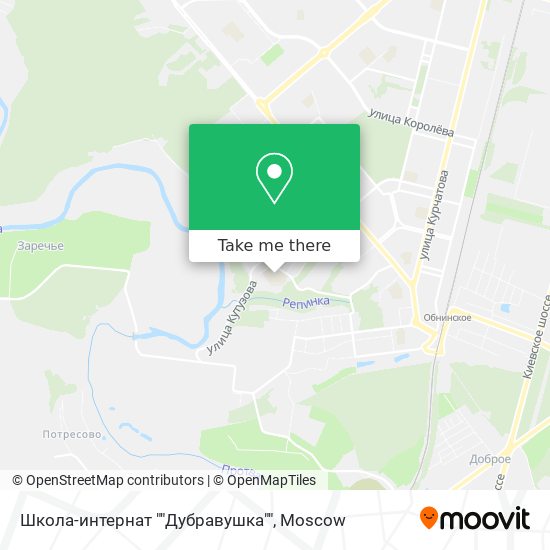 Школа-интернат ""Дубравушка"" map