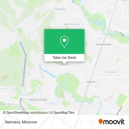 Звягино map
