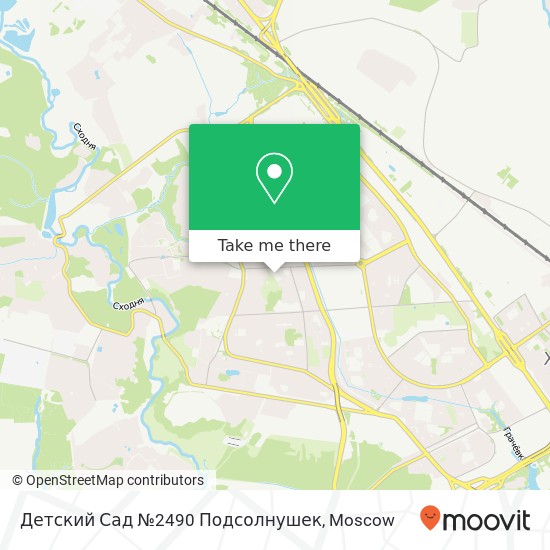 Детский Сад №2490 Подсолнушек map