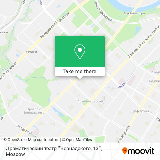 Драматический театр ""Вернадского, 13"" map