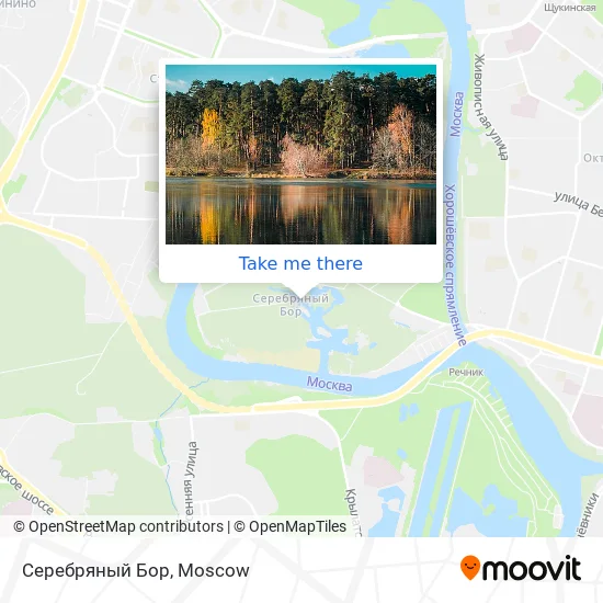 Серебряный Бор map