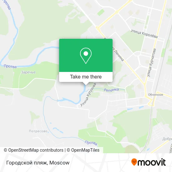 Городской пляж map