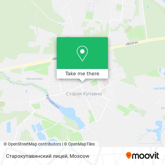 Старокупавинский лицей map