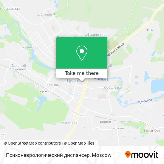 Психоневрологический диспансер map