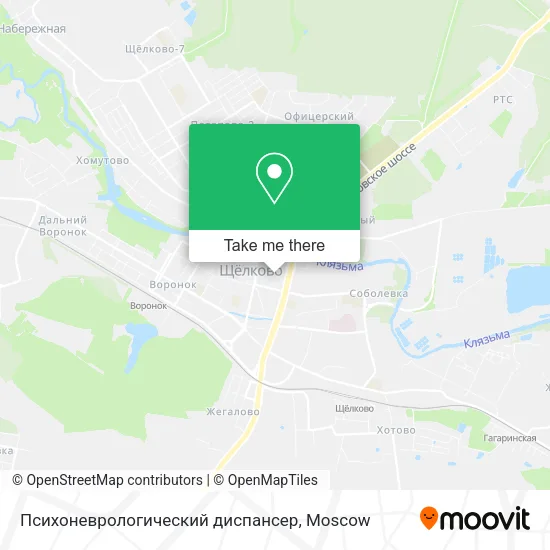 Психоневрологический диспансер map
