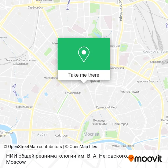 НИИ общей реаниматологии им. В. А. Неговского map