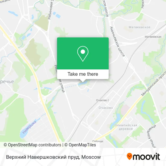 Верхний Навершковский пруд map