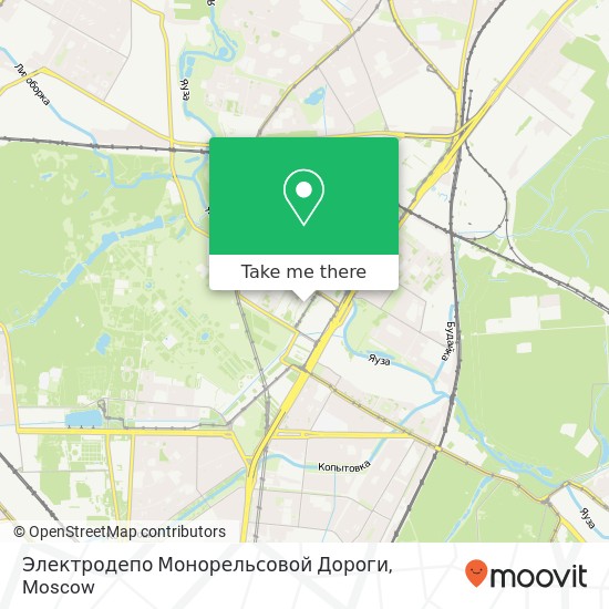 Электродепо Монорельсовой Дороги map