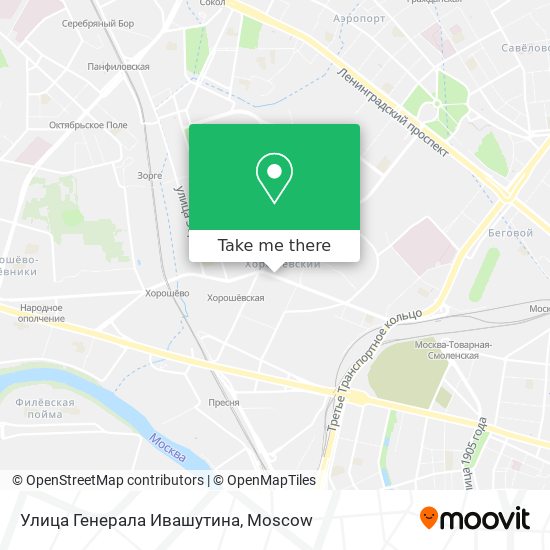 Улица Генерала Ивашутина map