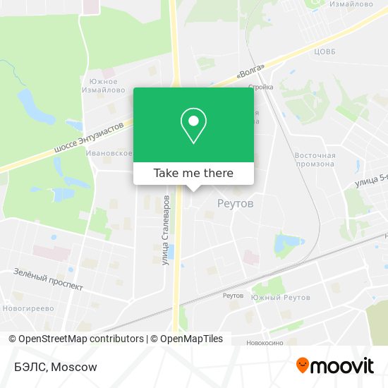 БЭЛС map