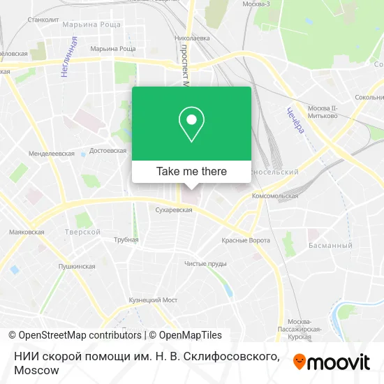 НИИ скорой помощи им. Н. В. Склифосовского map