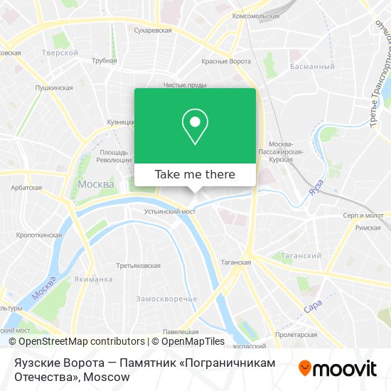 Яузские Ворота — Памятник «Пограничникам Отечества» map