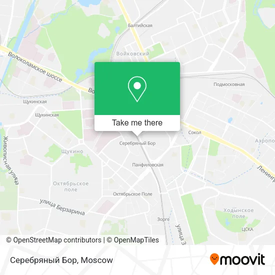 Серебряный Бор map