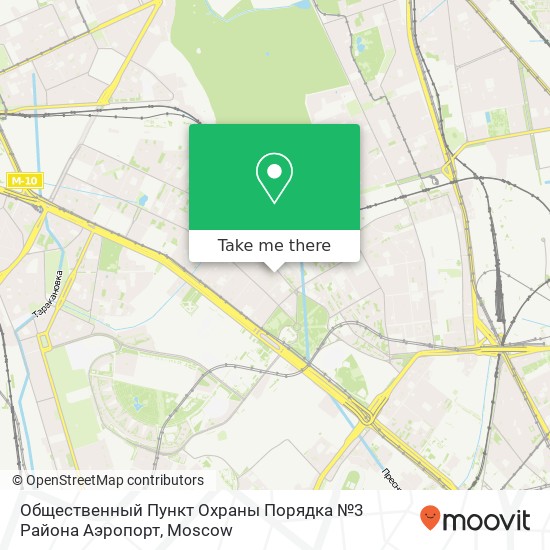 Общественный Пункт Охраны Порядка №3 Района Аэропорт map