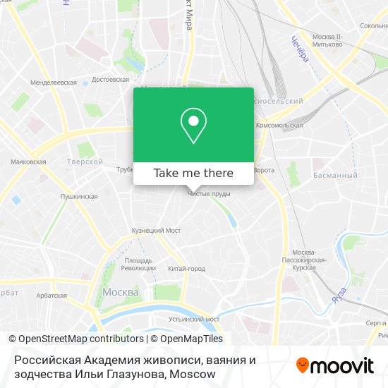 Российская Академия живописи, ваяния и зодчества Ильи Глазунова map