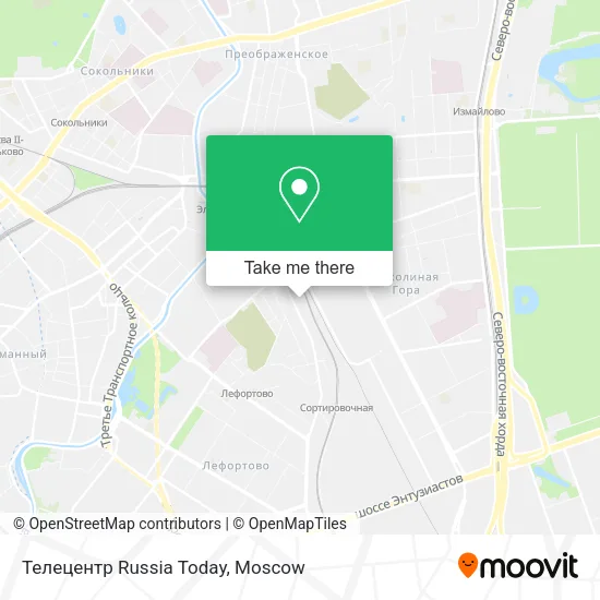 Телецентр Russia Today map