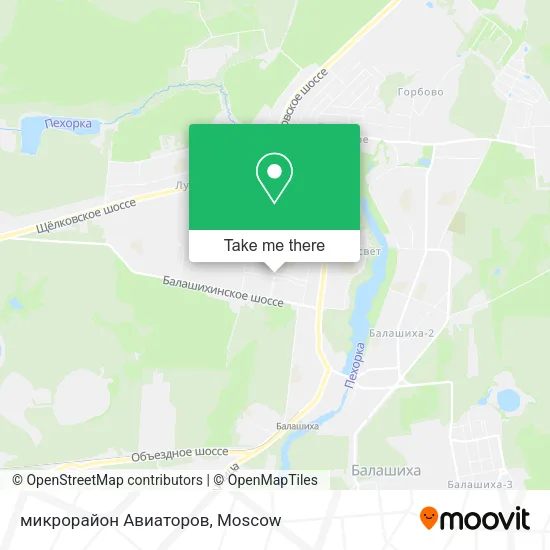 микрорайон Авиаторов map
