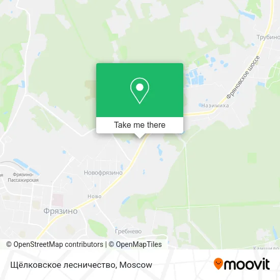 Щёлковское лесничество map