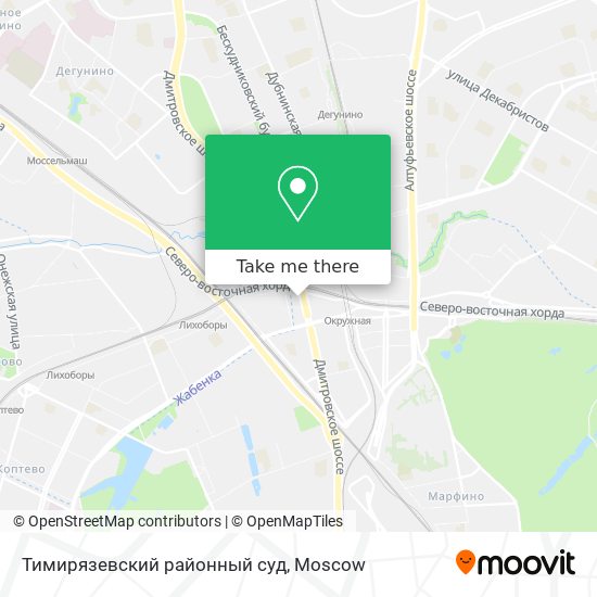 Тимирязевский районный суд map