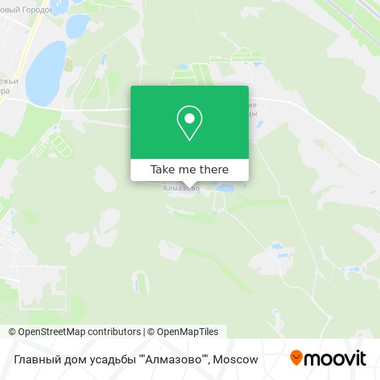 Главный дом усадьбы ""Алмазово"" map