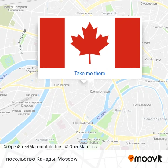 посольство Канады map