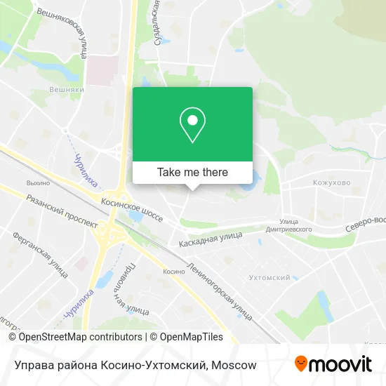 Управа района Косино-Ухтомский map