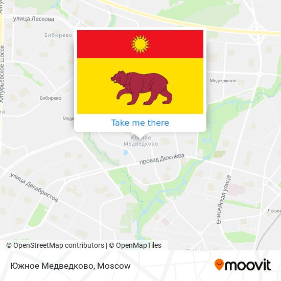 Южное Медведково map