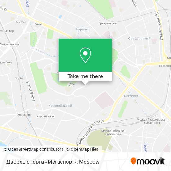 Дворец спорта «Мегаспорт» map