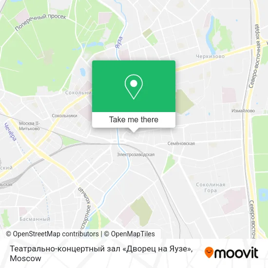 Театрально-концертный зал «Дворец на Яузе» map
