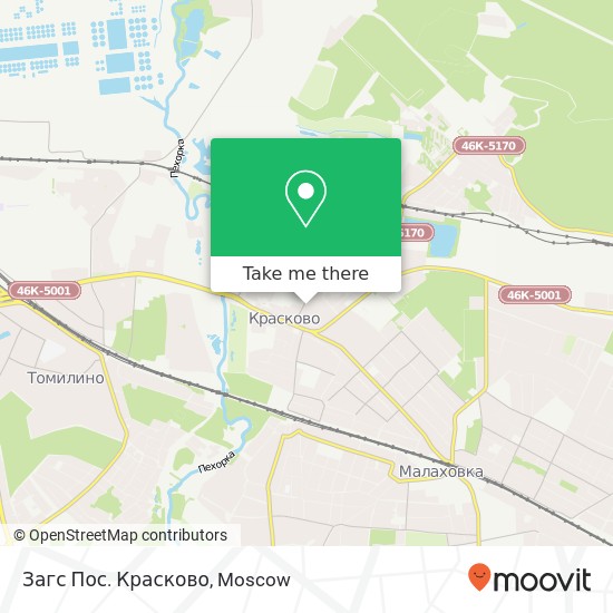 Загс Пос. Красково map