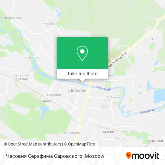 Часовня Серафима Саровского map