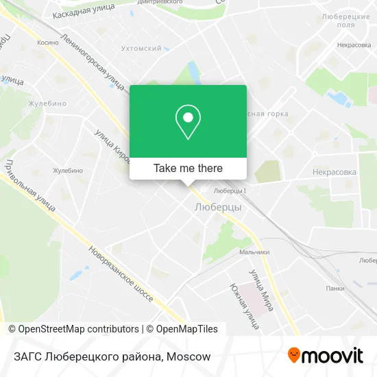 ЗАГС Люберецкого района map