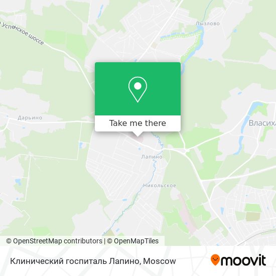 Клинический госпиталь Лапино map