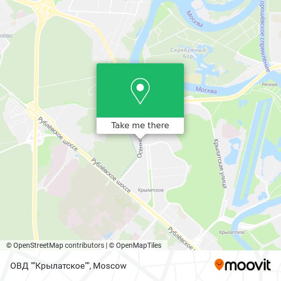 ОВД ""Крылатское"" map