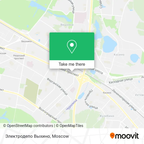 Электродепо Выхино map
