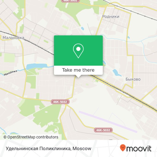 Удельнинская Поликлиника map