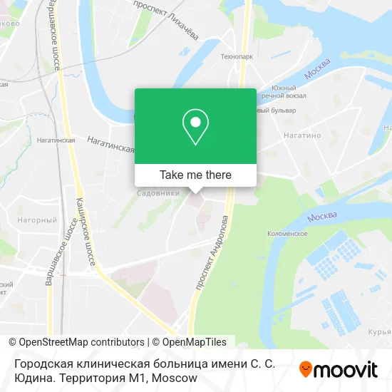 Городская клиническая больница имени С. С. Юдина. Территория М1 map