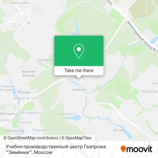 Учебно-производственный центр Газпрома ""Зимёнки"" map