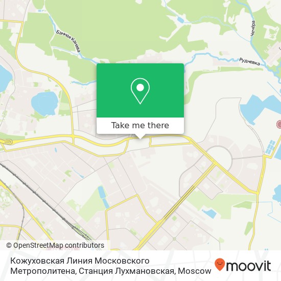 Кожуховская Линия Московского Метрополитена, Станция Лухмановская map