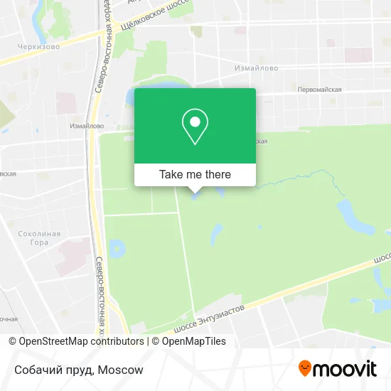 Собачий пруд map