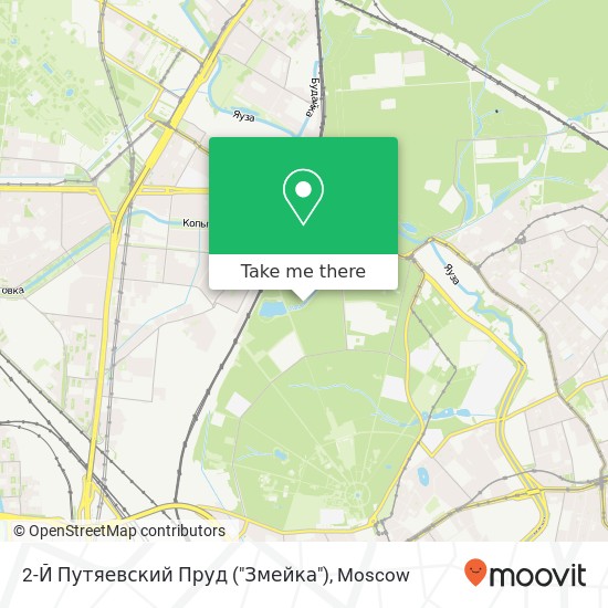 2-Й Путяевский Пруд ("Змейка") map