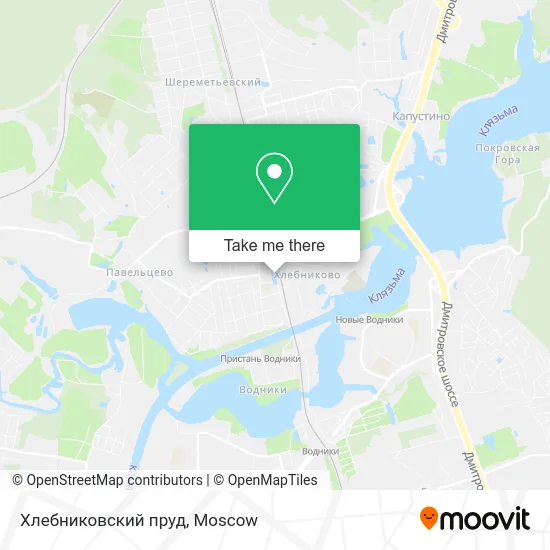 Хлебниковский пруд map