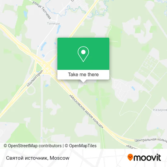 Святой источник map