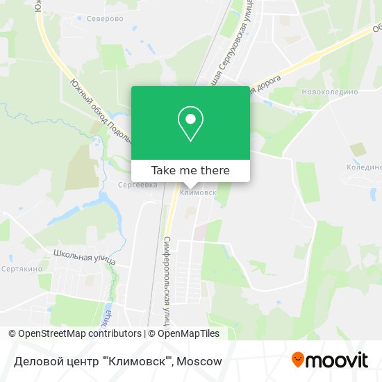 Деловой центр ""Климовск"" map