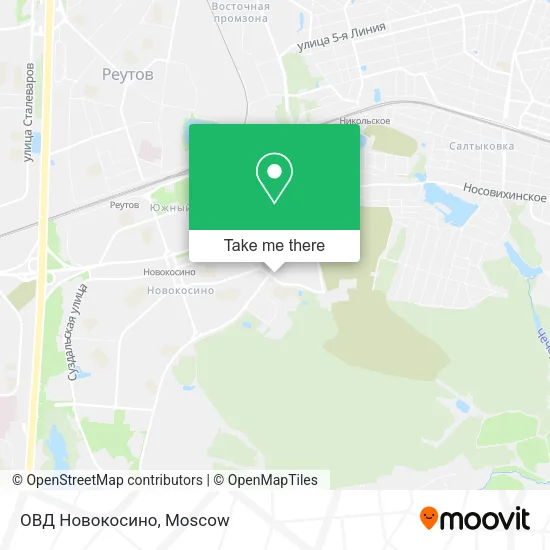 ОВД Новокосино map