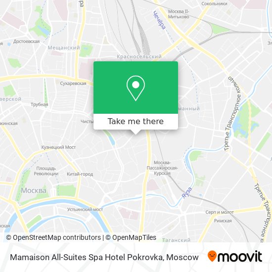 Mamaison All-Suites Spa Hotel Pokrovka map